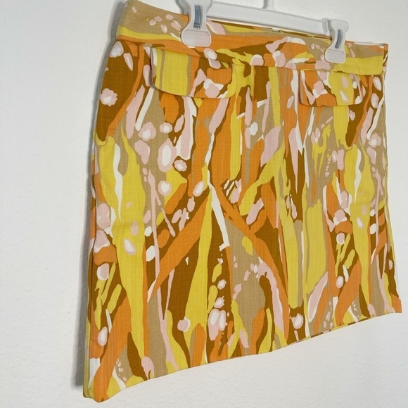 J. Crew Limoncello mini skirt yellow orange size 2 NWOT - Picture 3 of 8